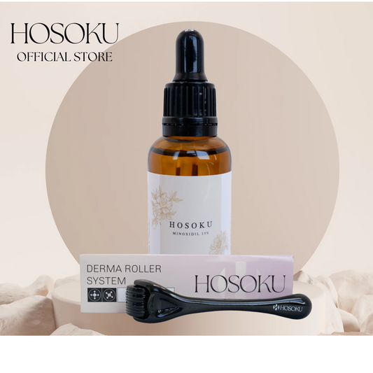 Hosoku minoxidil 15% + Derma Roller Promo
